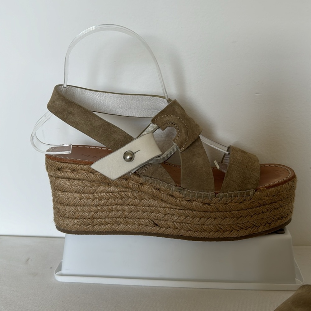 Rag & Bone August Suede And Leather Espadrille Sa… - image 5